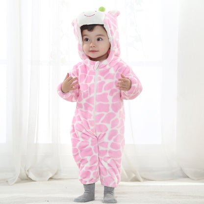 Lyserød Giraf Kostume til Børn