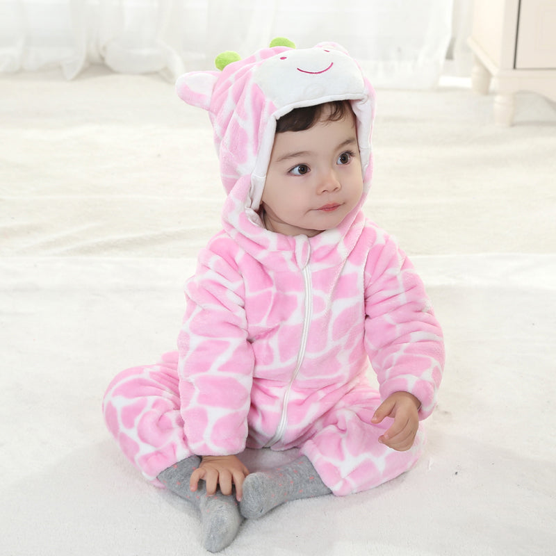 Lyserød Giraf Kostume til Børn