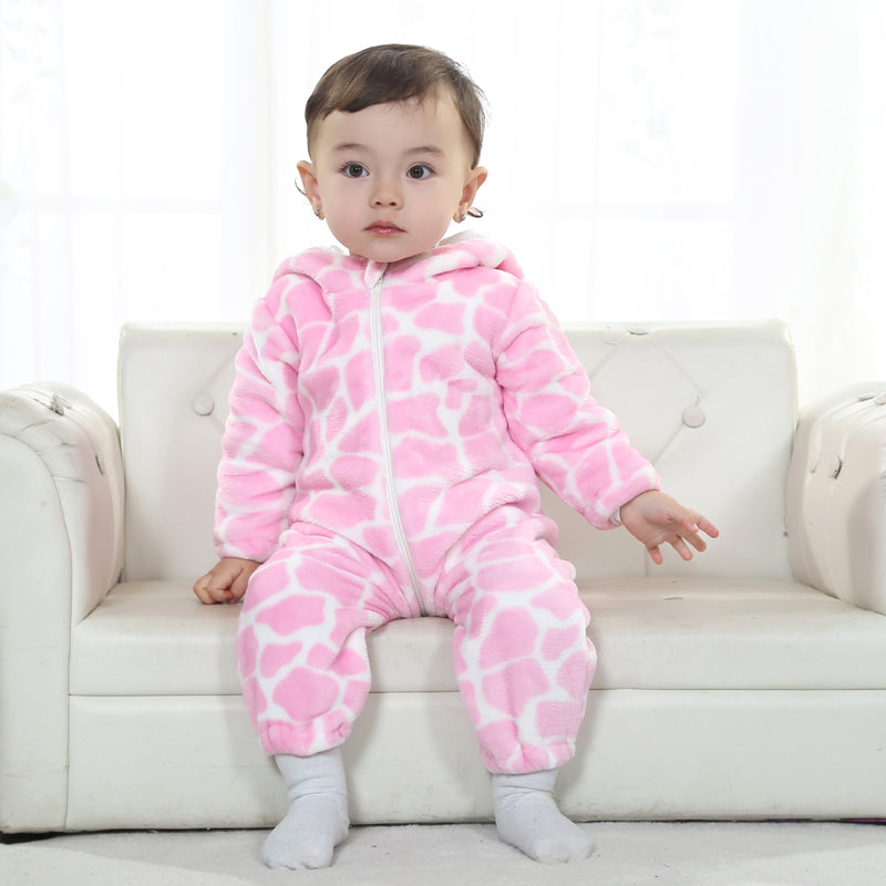 Lyserød Giraf Kostume til Børn