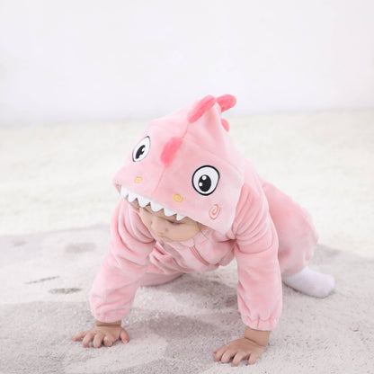 Lyserød Haj Kostume til Børn 0-6 år