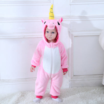 Lyserød Enhjørning Kostume til Børn 0-6 år