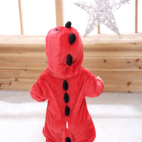 Rød T-Rex Børnekostume