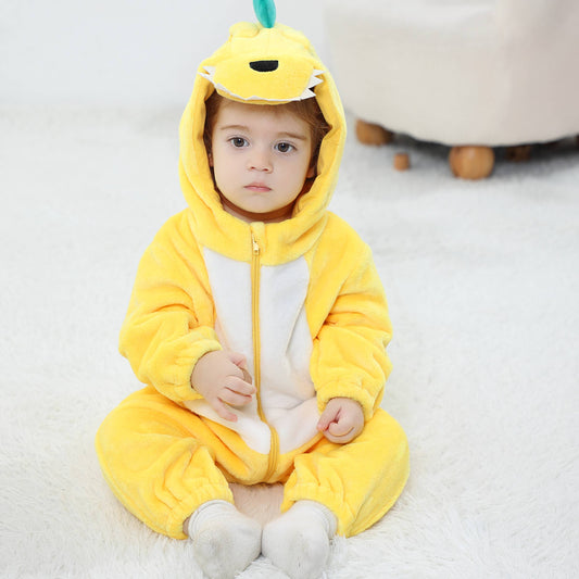 Gul T-Rex Kostume til Børn 0-6 år