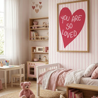 YOU ARE SO LOVED Herz Poster